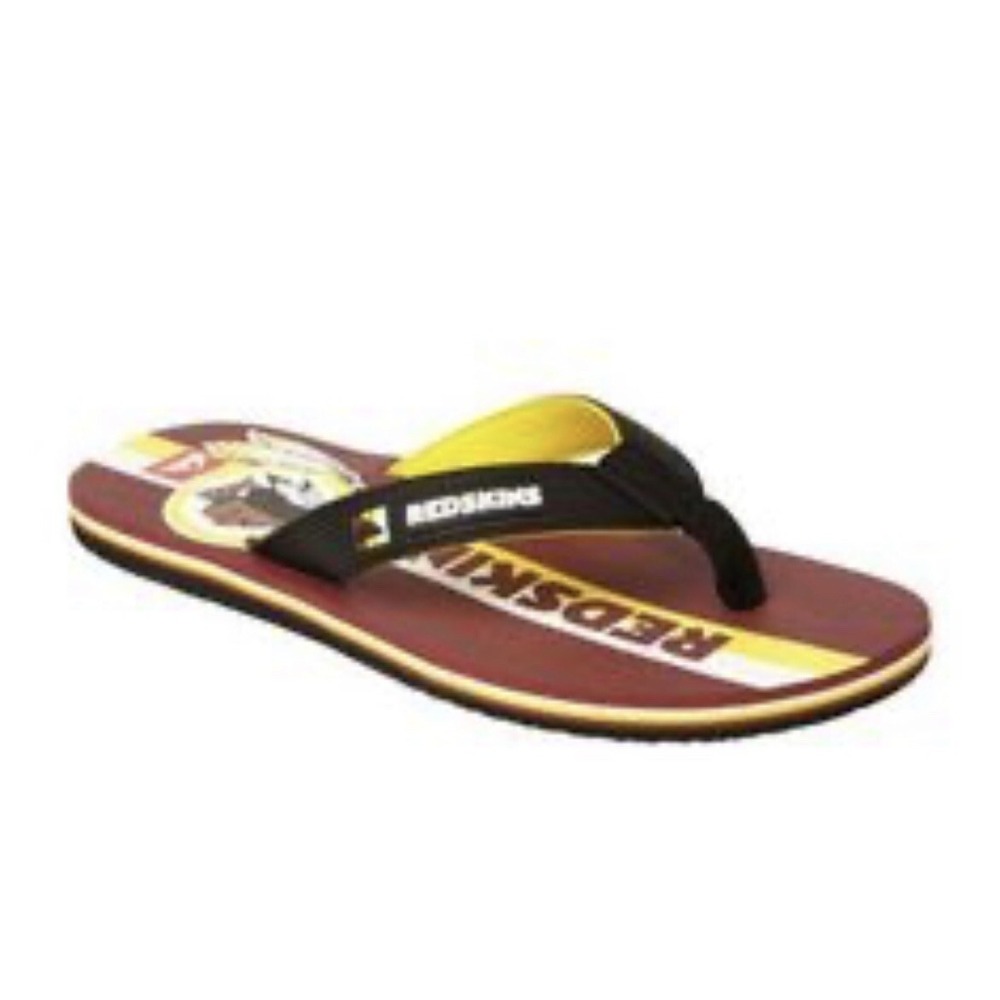 Men's size 8 NFL Washington‎ Redskins Quiksilver flip-flops Commanders Rare
